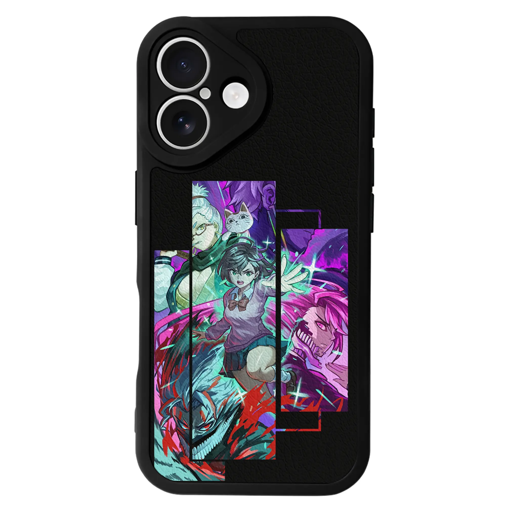 ダンダダン グッズ,綾瀬桃 - IPhone 16シリーズ対応 ・ シリコンスマホケース ・ レザー調 ・ 高精度フィット ・ 耐衝撃 ・ ワイヤレス充電対応 ・ 精密カット